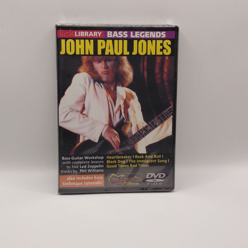 Lick Library Bass Legends John Paul Jones DVD New